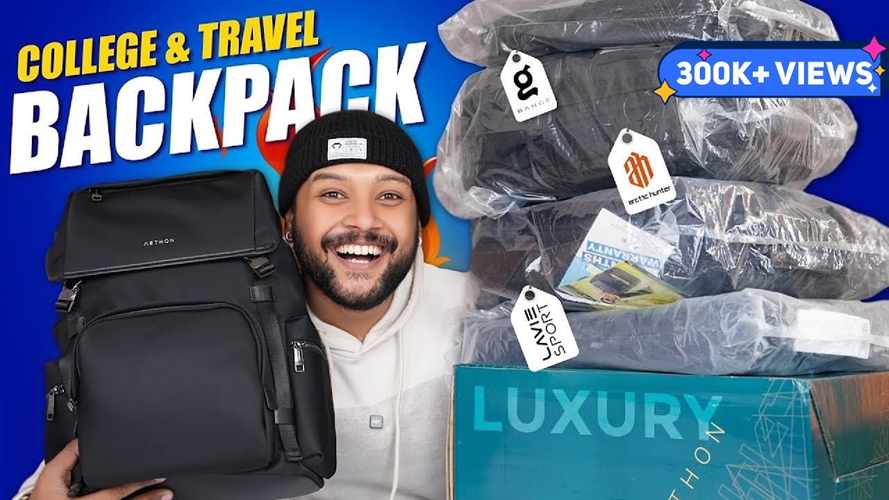Top 5 Best Laptop Bags for College/School/Travel on Amazon 🔥 Backpack Haul Review 2025 | ONE CHANCE