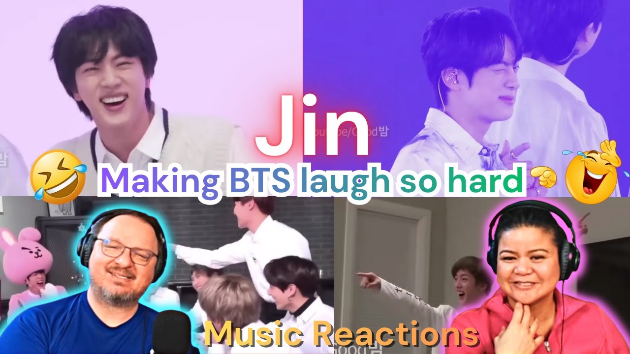 진 Jin «Заставляю BTS так СИЛЬНО смеяться!» (Подборка фанатов) | Реакция пар!