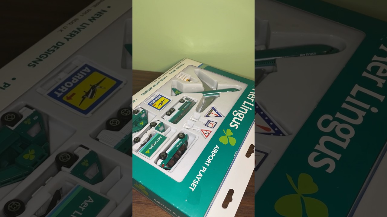 Редкий игровой набор Daron Aer Lingus Airport Playset: распаковка ☘️✈️ #aerlingus #unboxing #a330...