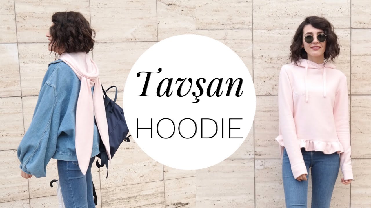 TAVŞAN KULAKLI SWEATSHIRT | DIY Rabbit Hoodie