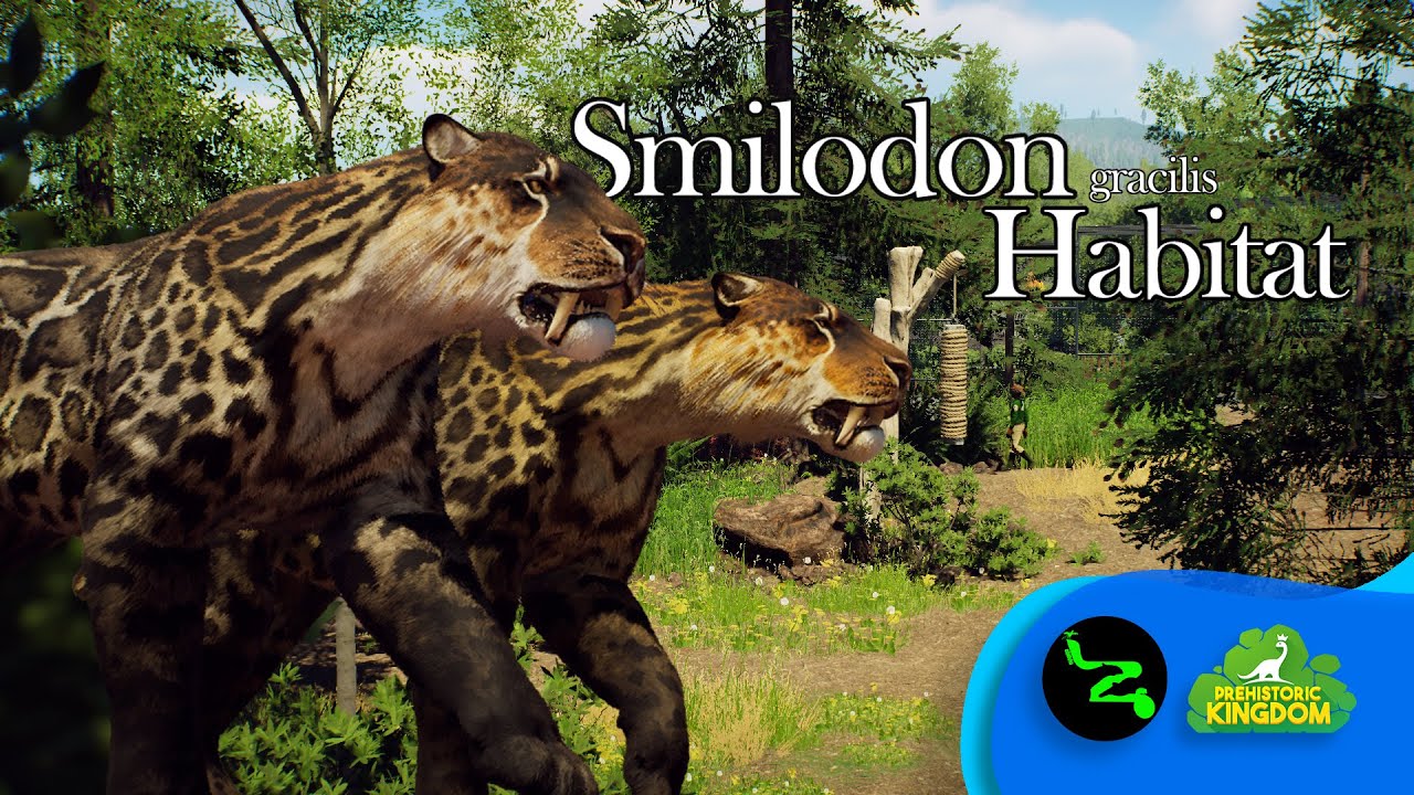 Realistic Smilodon Habitat speedbuild | Turquoise Paleozoo | Prehistoric Kingdom