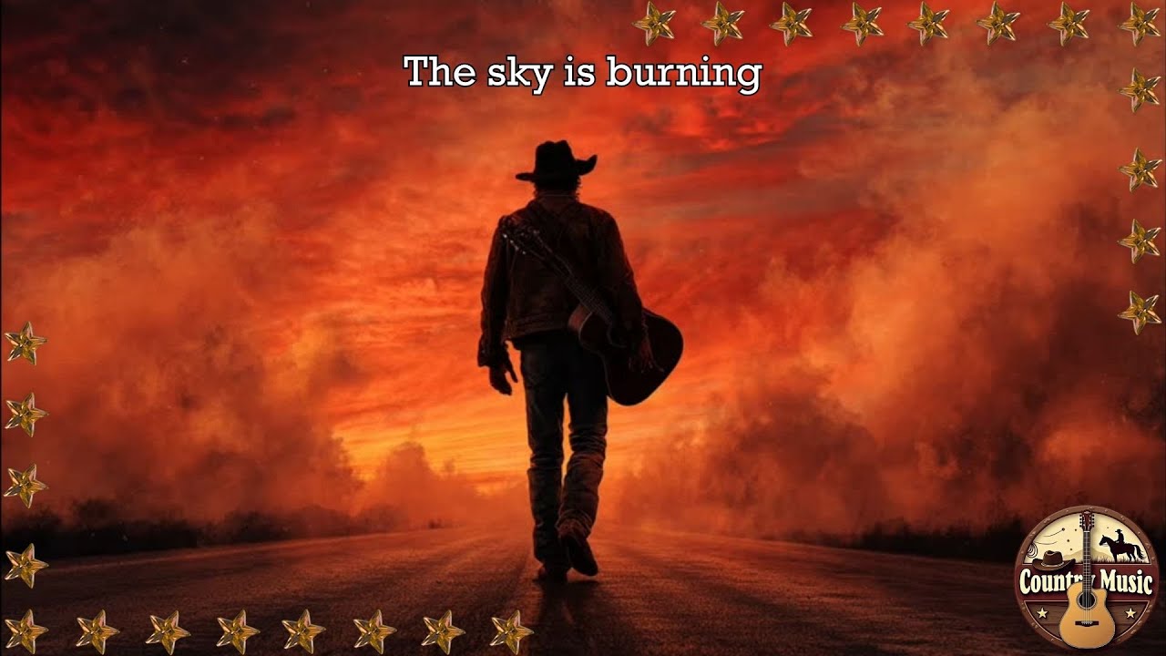 The sky is burning