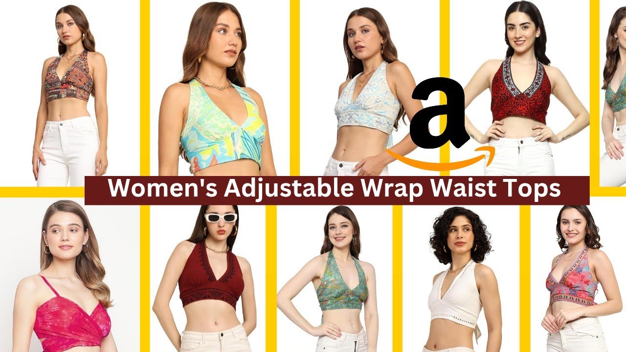 Adjustable Wrap Waist Tops Haul 2026 | Flattering & Snatched Looks | Amazon Adjustable Wrap Waist