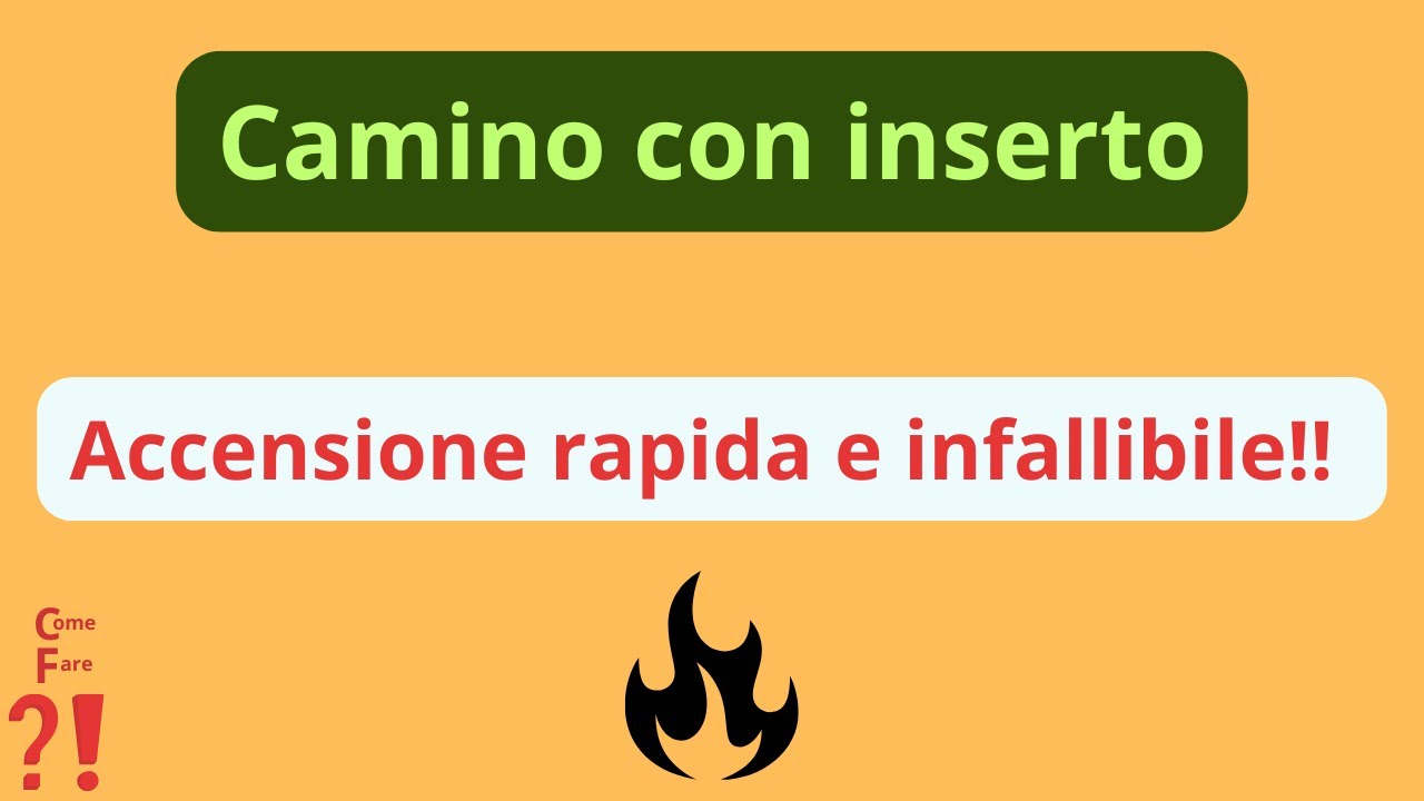 Come accendere il camino con inserto in pochi minuti