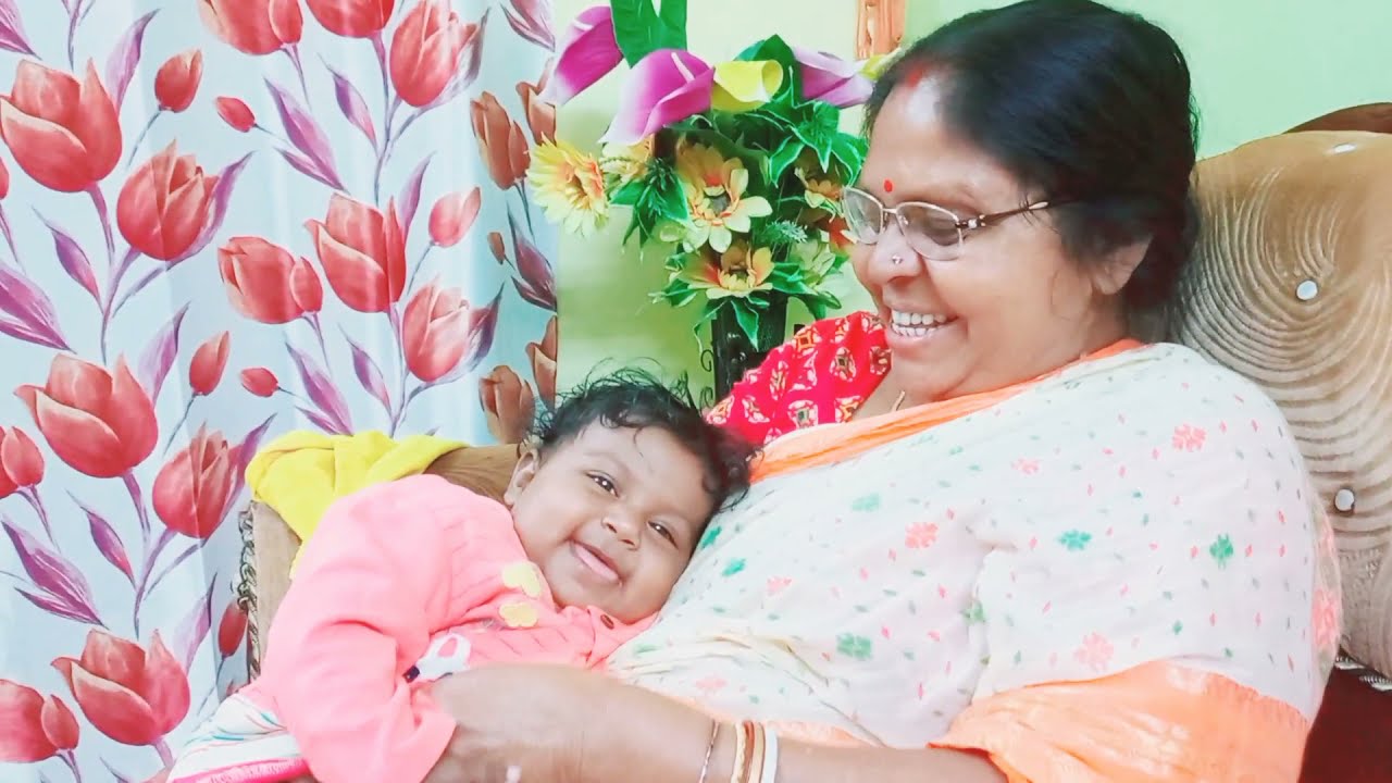 cute baby playing with didun(grand mother)#bond#smile therapy#heart swasth rakhneka gharelu nuskhe