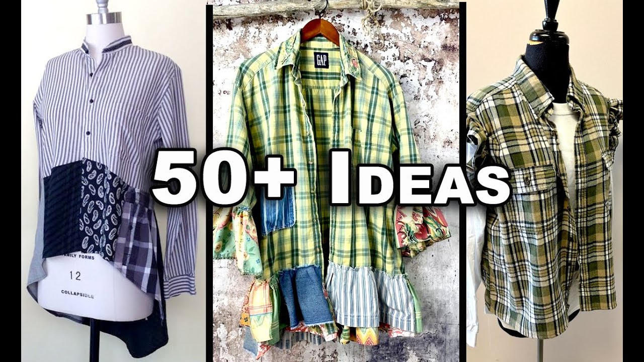 50+ MEN'S BUTTON UP SHIRT UPCYCLES TO INSPIRE YOU  | ep23