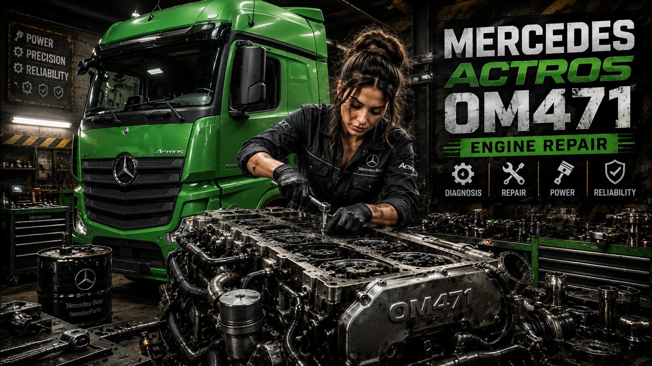 СБОРКА ДВИГАТЕЛЯ MERCEDES ACTROS ПОСЛЕ КАТОСТРАФИЧЕСКОГО РАСХОДА МОТОРНОГО МАСЛА. ЧАСТЬ 3