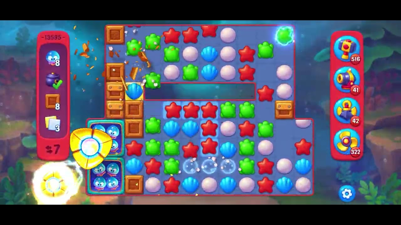 Fishdom Hard level 13595 no boosters フィッシュダム ハード