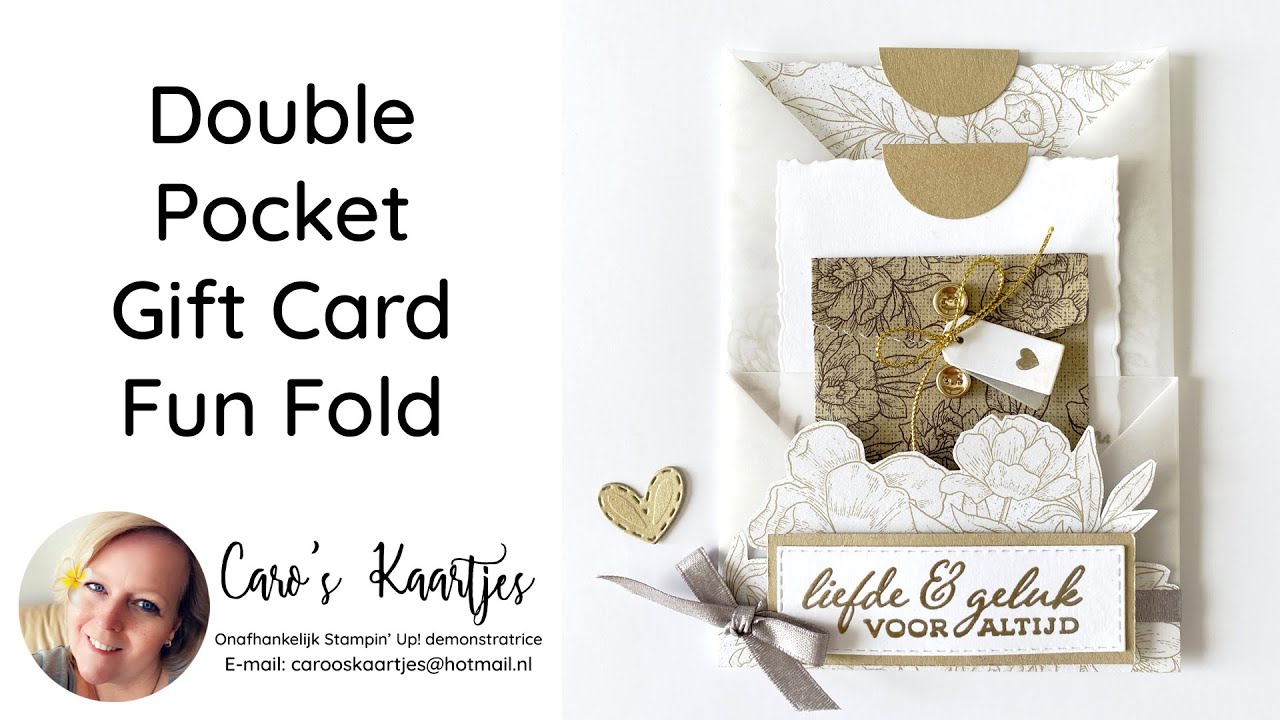 Hoe maak je een Double Pocket fun fold kaart?