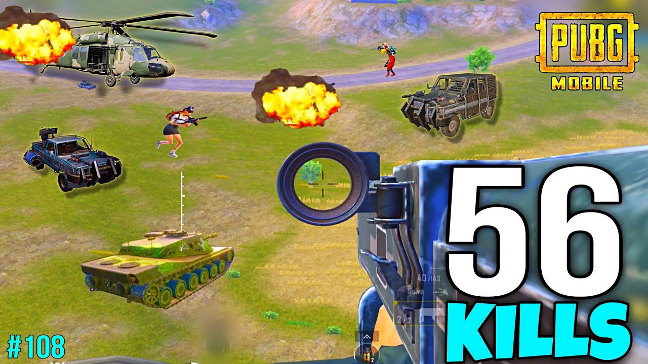 boom boom baam M202 destroy 56 Enemy😱 | best payload 3.0 gameplay | PUBG Mobile #108