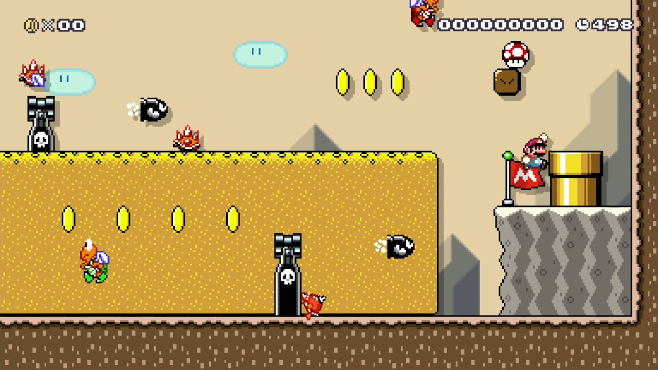 さばくEX by ミヤビノ1A 🍄 Super Mario Maker 2 😶 No Commentary　⚿abr