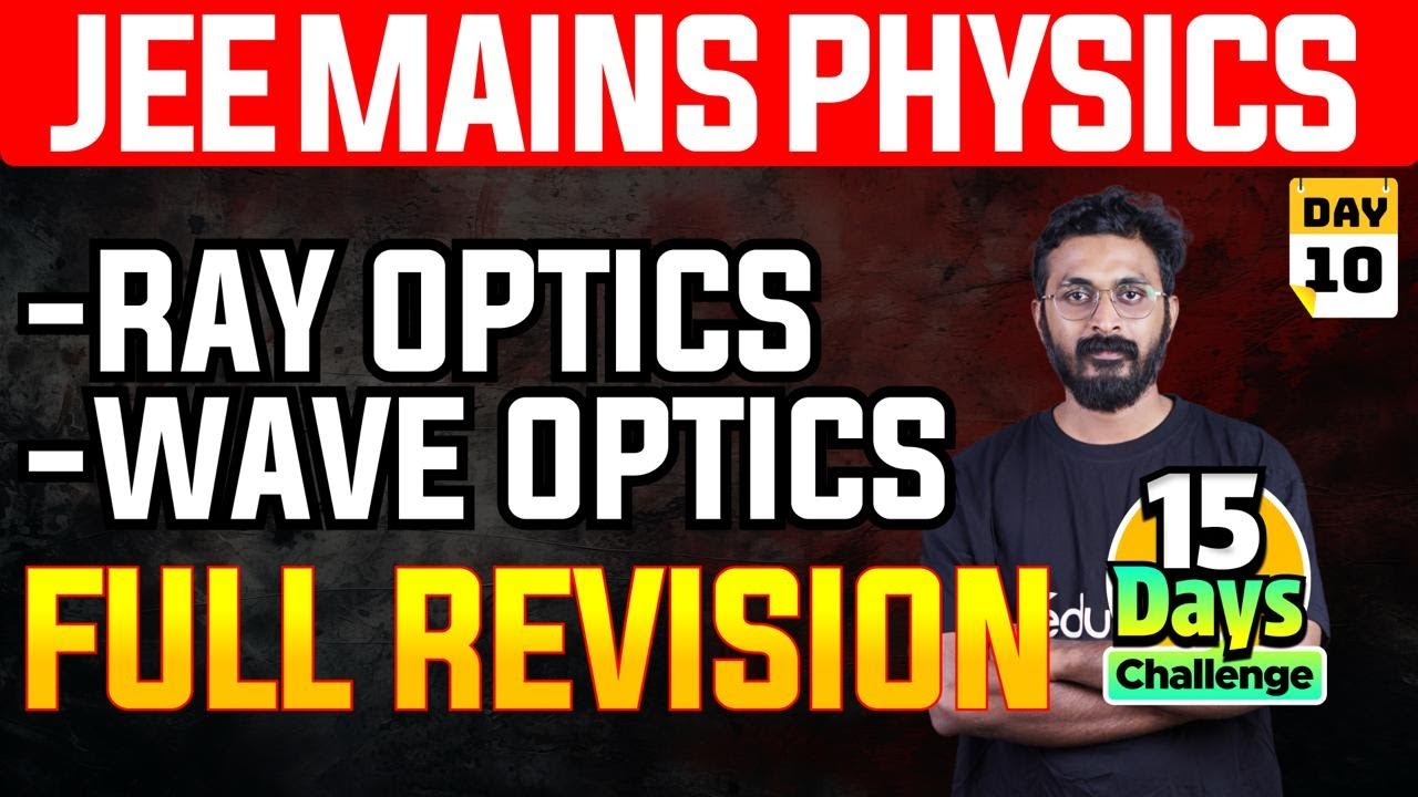JEE MAINS 2025 Physics | Ray Optics , Wave Optics | Eduport JEE
