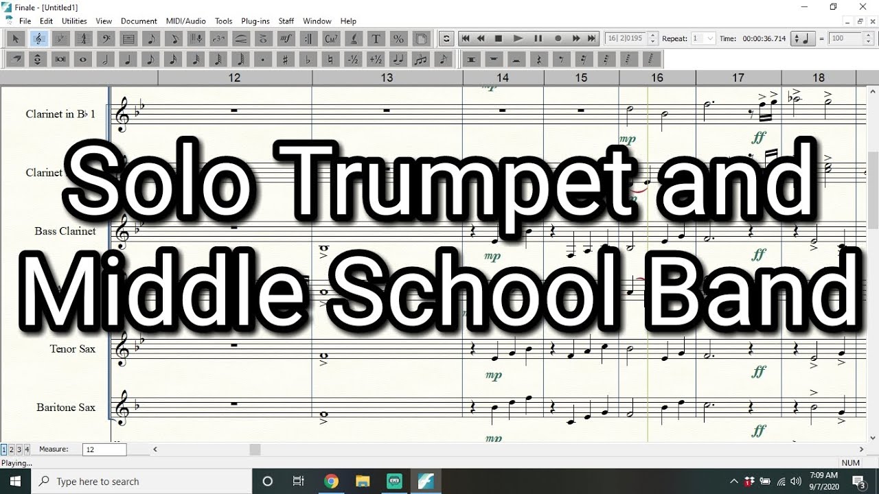 Pastoral Flourish by Marcus Grant | Solo Trumpet and Grade 3 Band