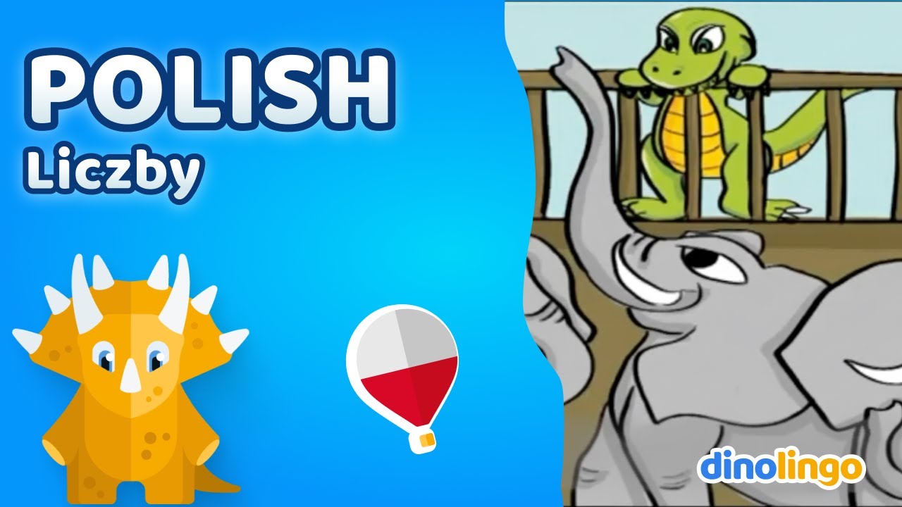 Polish Books for kids - Numbers storybook - Learn Polish for kids - Dinolingo