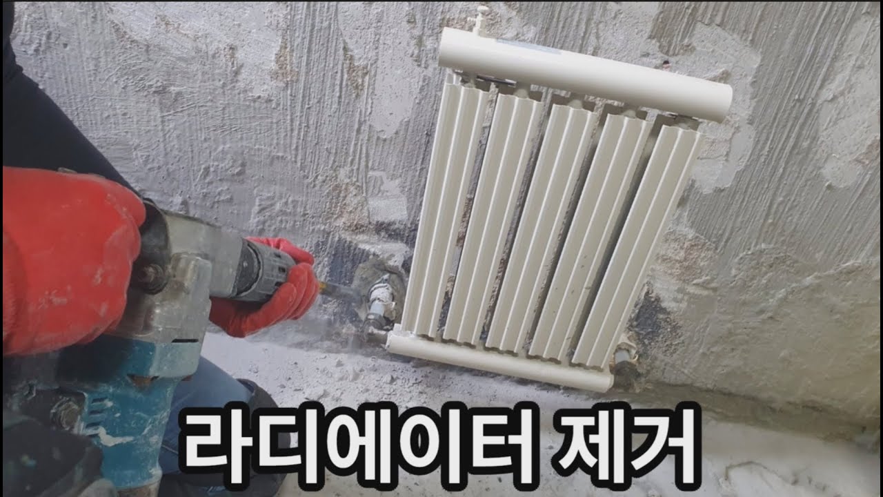 라디에이터(라지에타) 제거