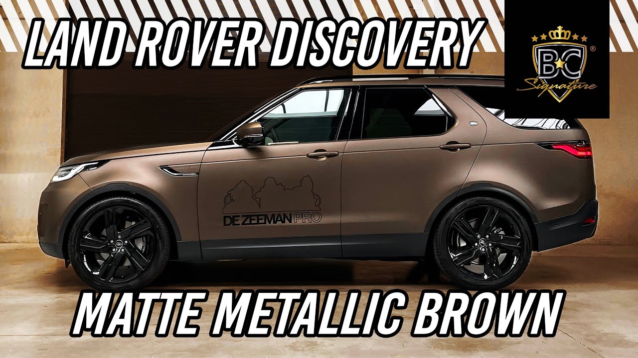 Land Rover Discovery wrap in Matte Metallic brown