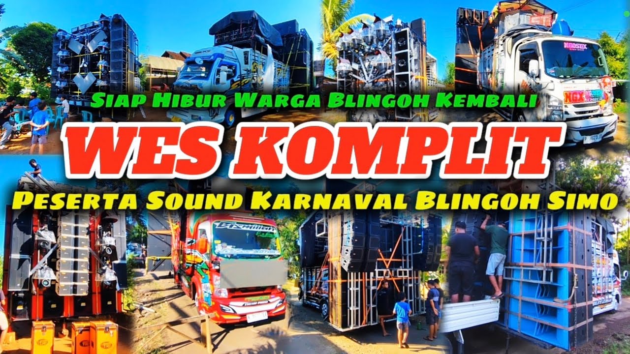 WES KOMPLIT PESERTA SOUND SANGAR KARNAVAL BLINGOH SIMO 2025. SIAP HIBUR WARGA SIMO KEMBALI.