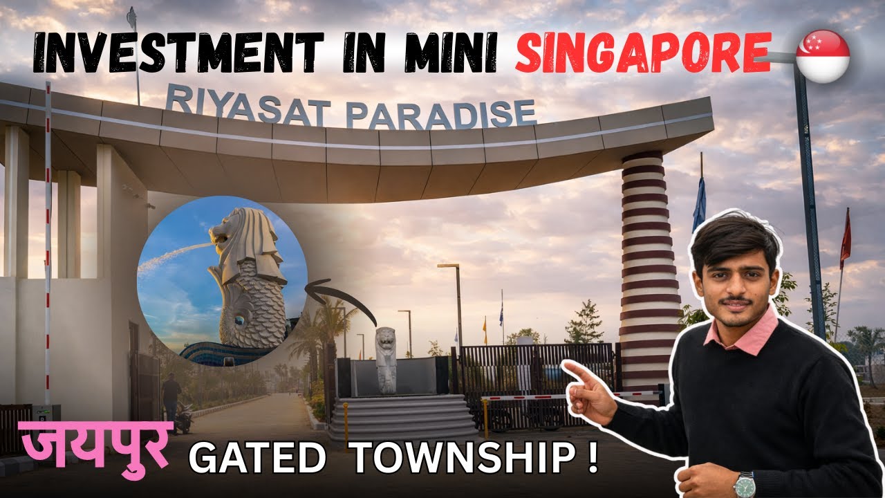 Investment In Mini Singapore | JAIPUR Gated Township | JDA Approved Plots #singapore #investment
