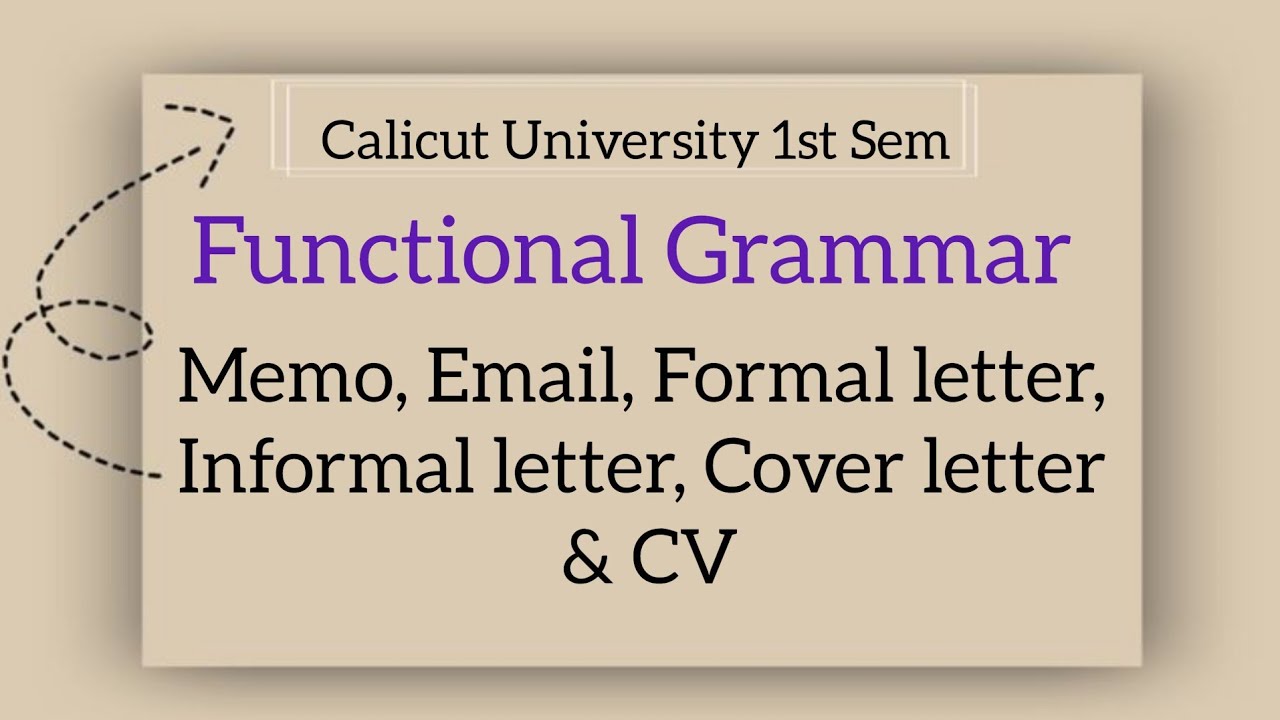 Calicut University 1st Sem Functional Grammar Important Short Essay & Essay Questions