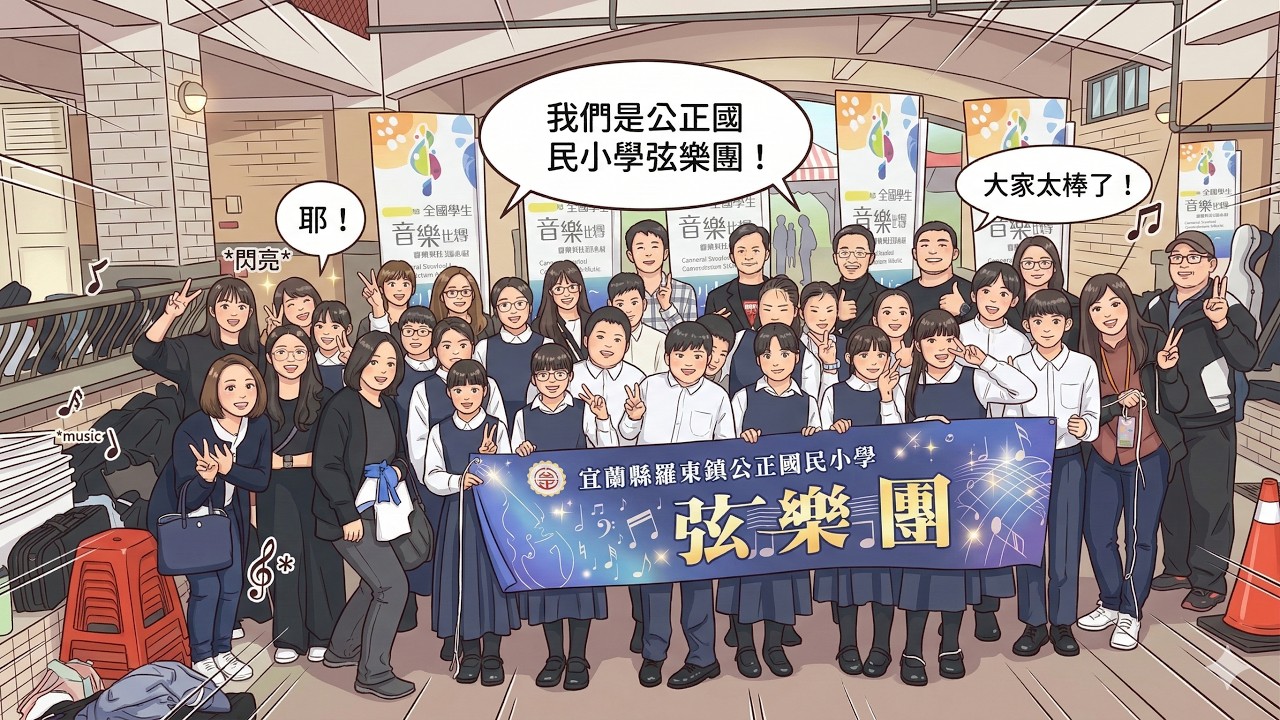 公正國小弦樂團參加114學年度全國弦樂合奏比賽榮獲優等(4K)