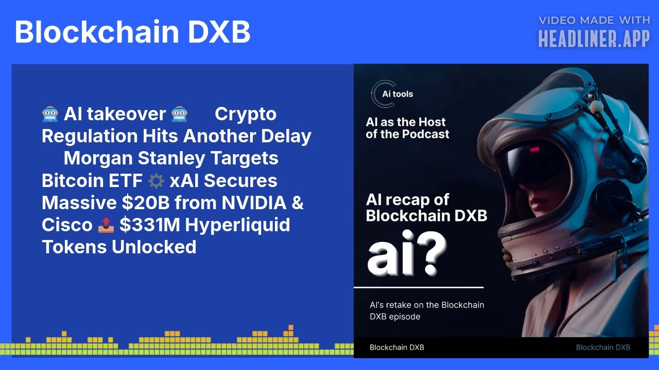 🤖 AI takeover 🤖 🕰️ Crypto Regulation Hits Another Delay 🔥 Morgan Stanley Targets Bitcoin ETF ⚙️...