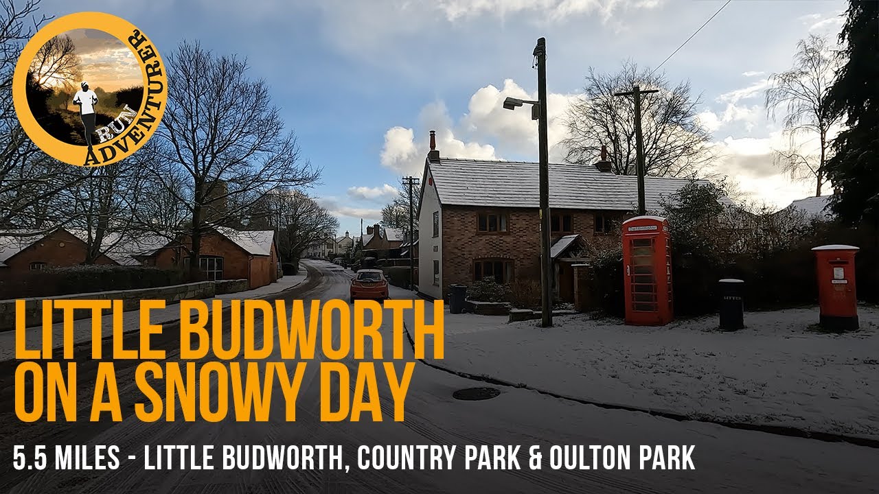 Exploring Little Budworth on a Snowy Day: Winter Walk/Run Cheshire