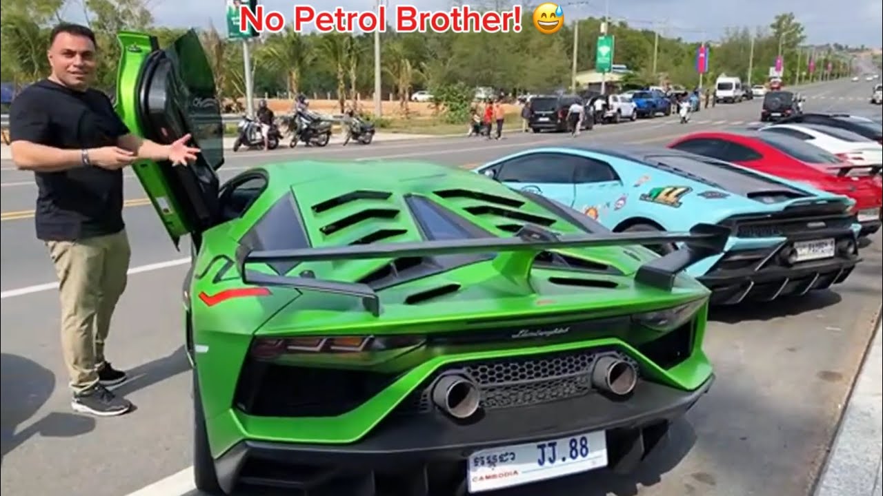 Лучший забавный момент с Lamborghini Aventador SVJ и не только! - Удивительное место с автомобиле...