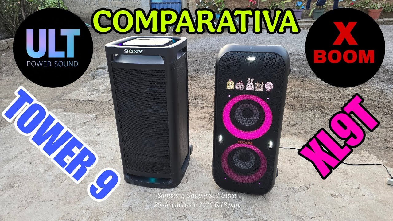 Sony Ult Tower 9 🔴  LG XBOOM XL9T ✅️ COMPARATIVA  #sony #lgxboom 