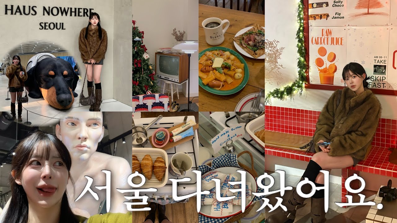 Vlog | 서울로 이사한 친구 집들이 · 성수 닥스훈트 전시 · 방어 맛집 (웨이팅 127팀을 곁들인) · 배드블러드 쇼핑 · 박뚜기 소금빵한테 대차게 까이고 찾은 수서역 맛집 