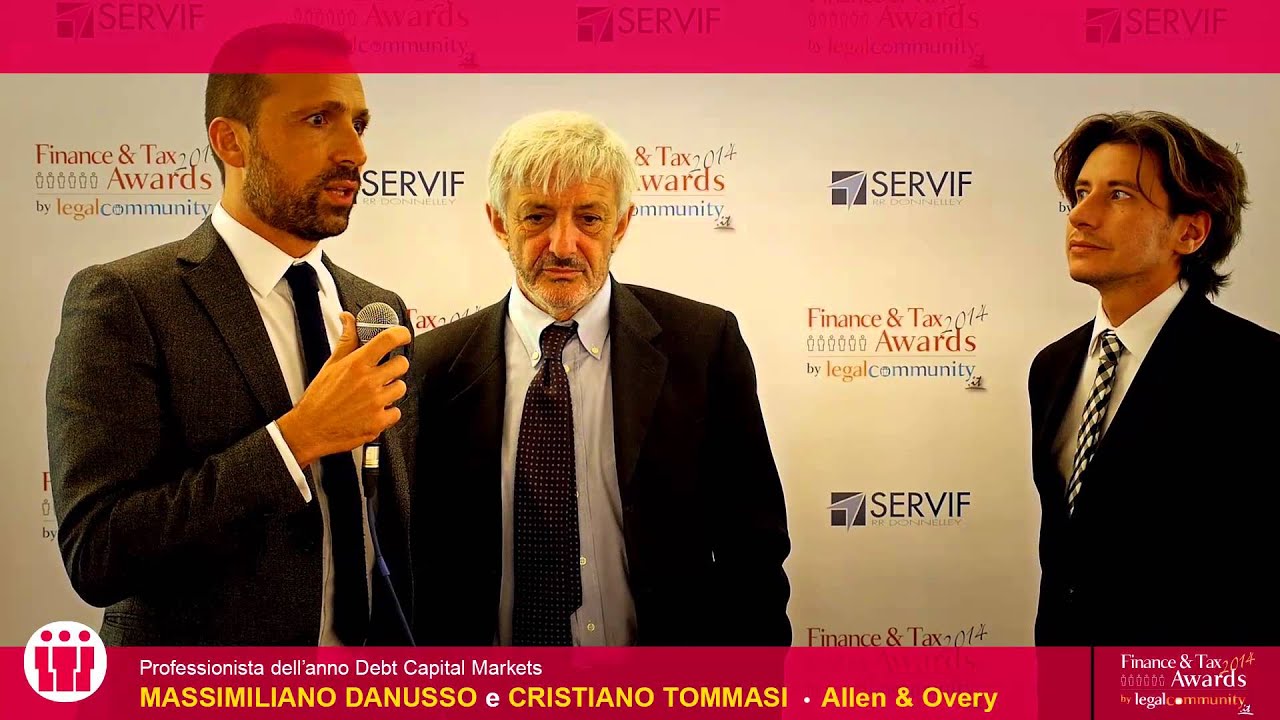 Massimiliano Danusso e Cristiano Tommasi - Finance & Tax Awards 2014 by legalcommunity.it