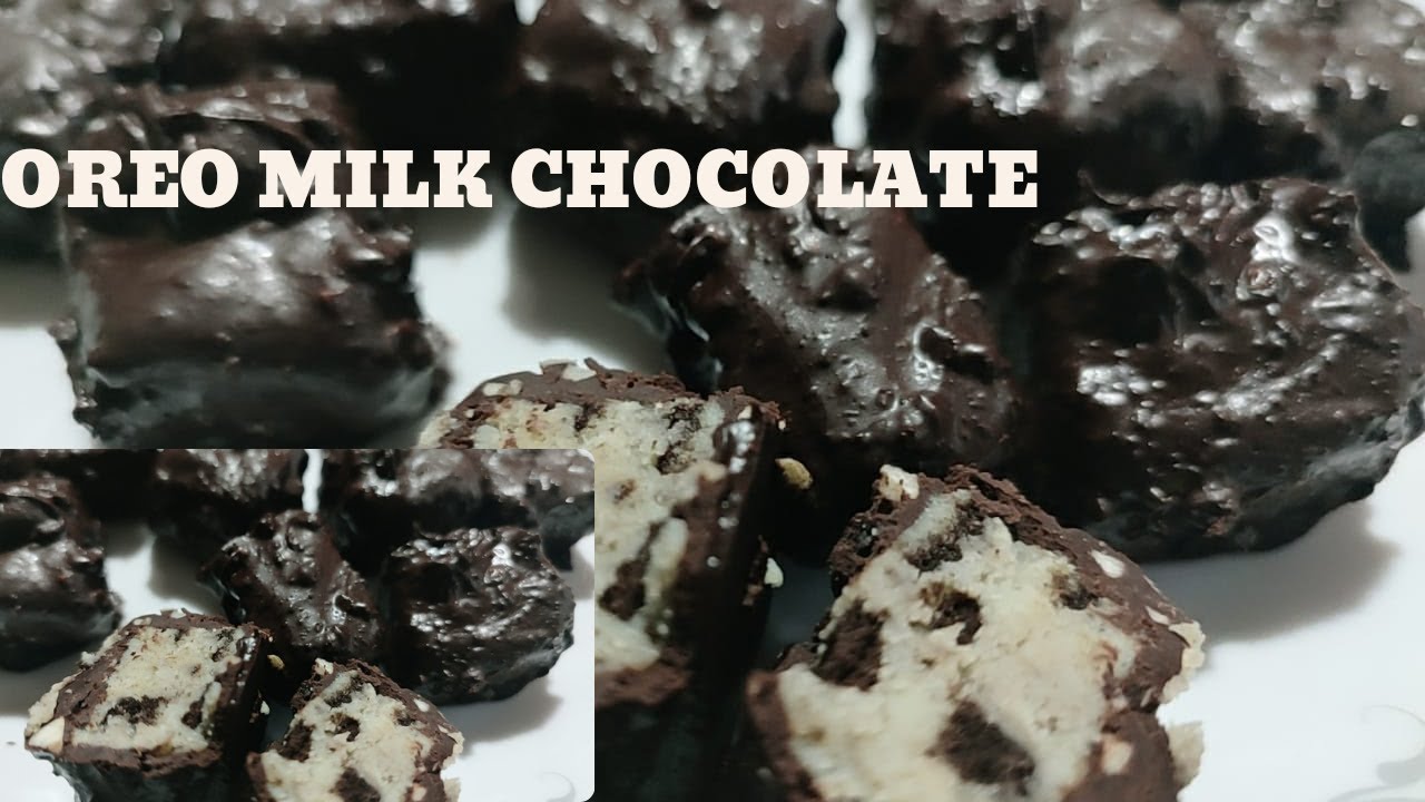 Oreo Milk Chocolate | Homemade chocolate recipe| Chocolate recipe| Oreo recipe