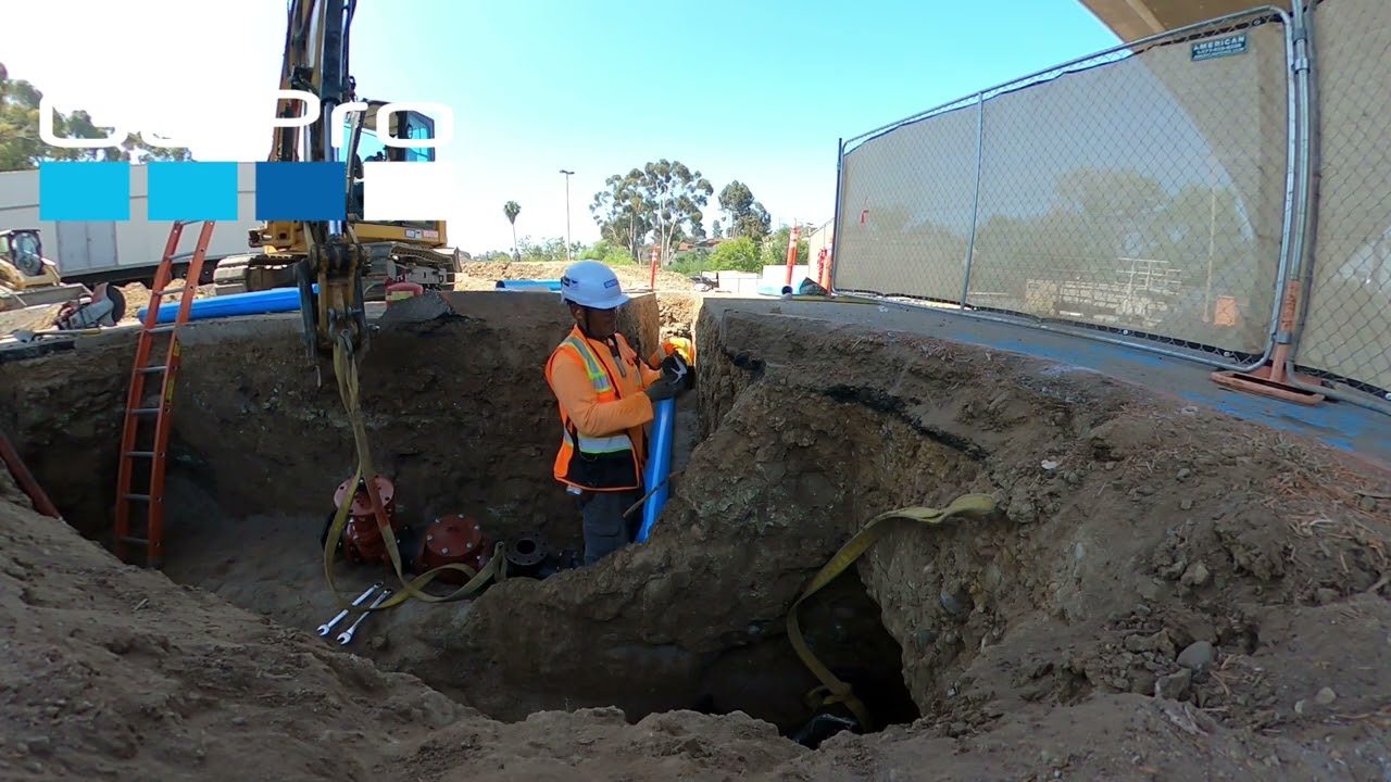 Fireline installation., Post indicator Valve, FDC, and Firehydrants