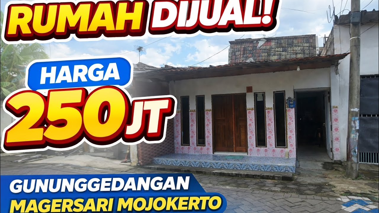 RUMAH DIJUAL GUNUNGGEDANGAN MAGERSARI MOJOKERTO