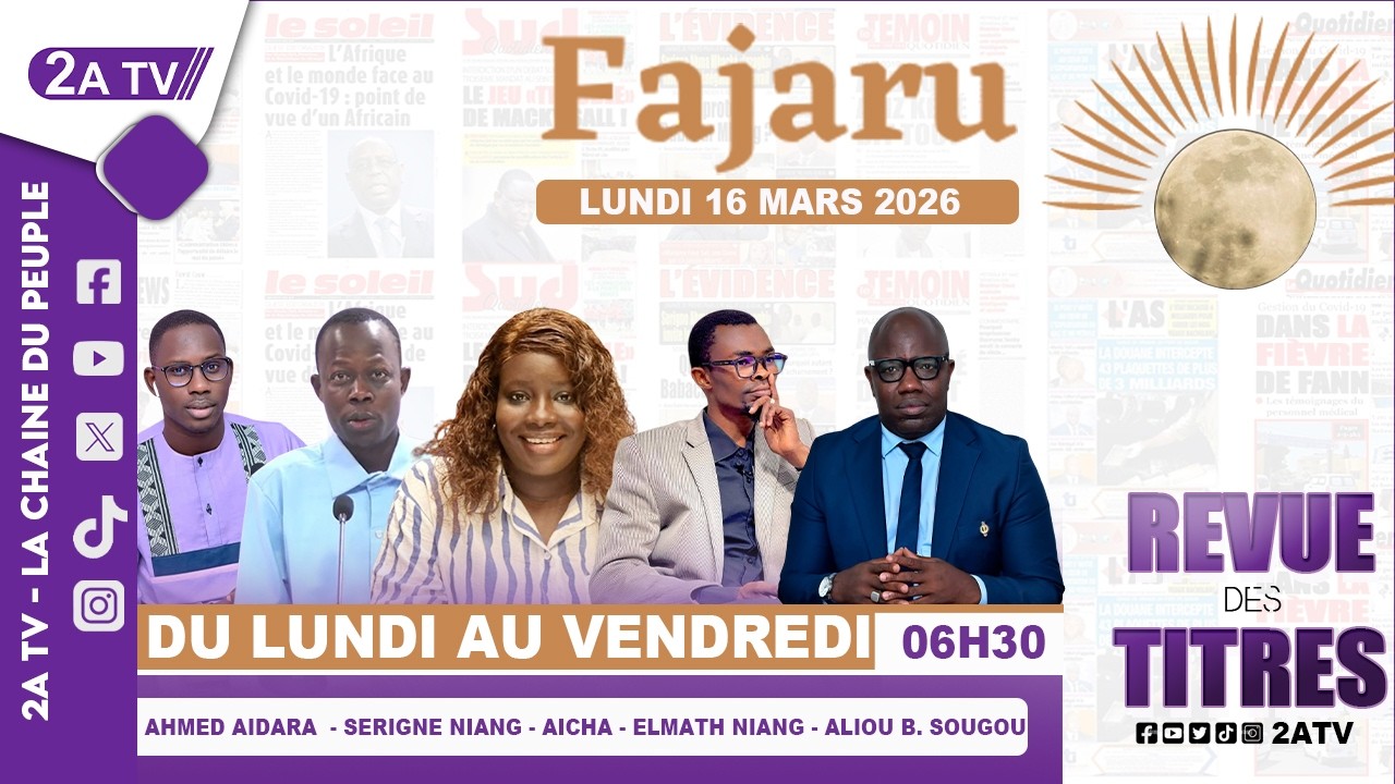 FAJARU du Lundi 16 Mars 2026
