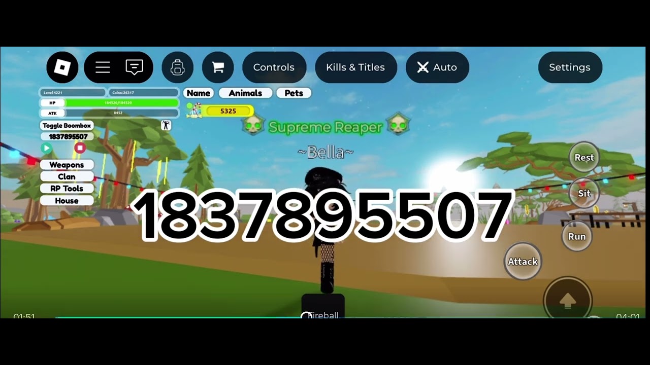 Song codes 2025 animal simulator!