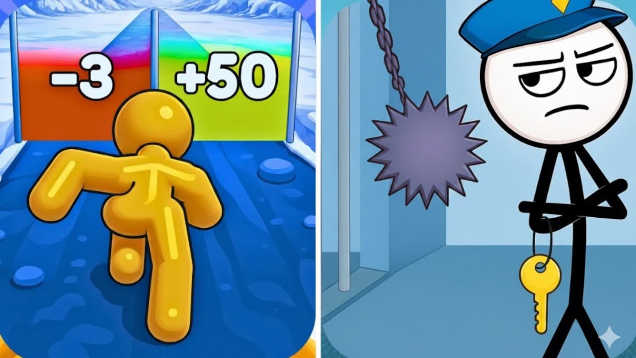 Thief Puzzle vs Tall Man | Puzzle Game vs Runner Game
