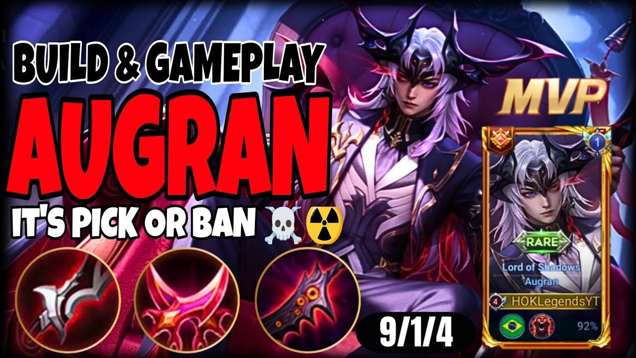 AUGRAN HONOR OF KINGS | THE BROKEN HERO - CLASH LANE BUILD RANK: GRANDMASTER MYTHIC