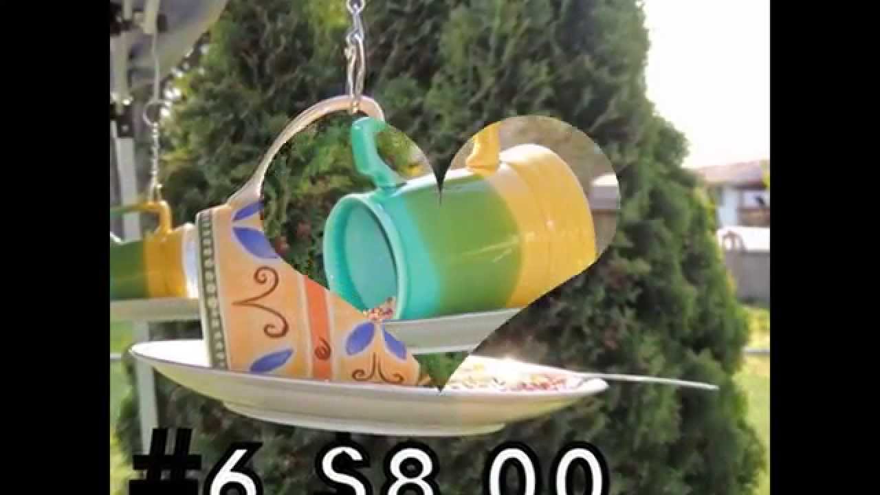 teacup bird feeders