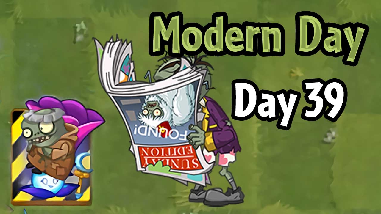 Plants vs Zombies 2 - Modern Day - Day 39: Sunday Edition Zombie | Protect Moonflower