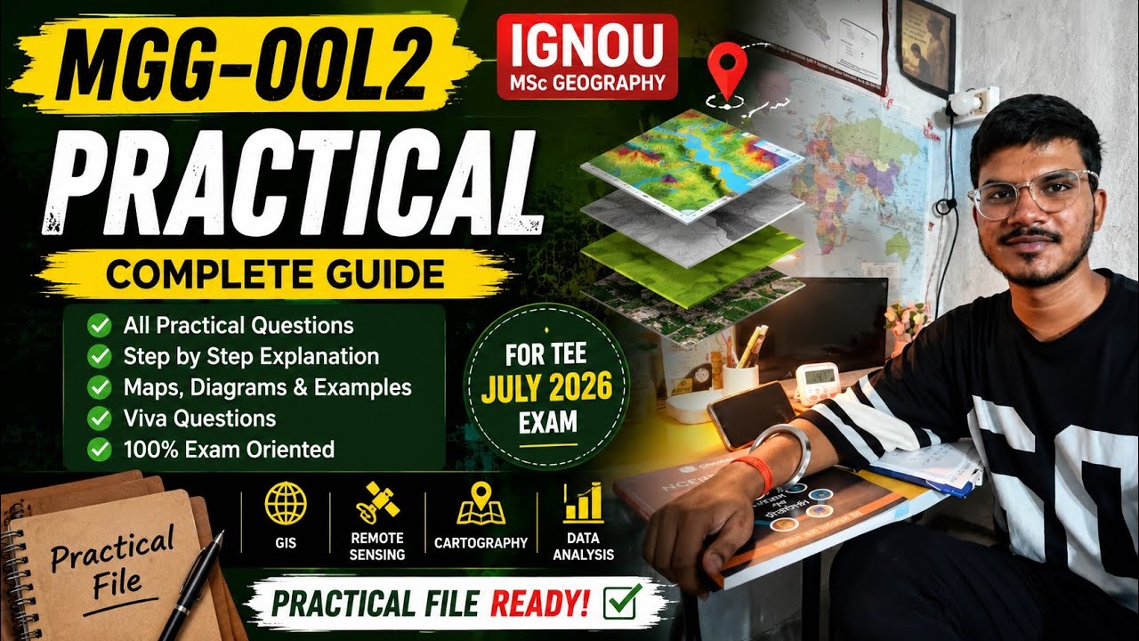 MGG- 00L2 MSCGG PRACTICAL IGNOU|| mscgg practical IGNOU|| A to Z guide | msc geography