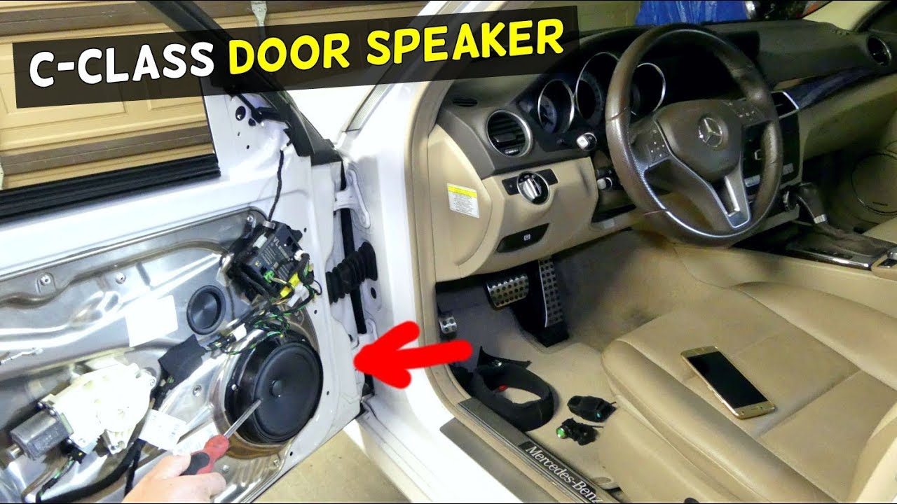 HOW TO REPLACE FRONT DOOR SPEAKER ON MERCEDES W204 C250 C350 C180 C200 C350 C220