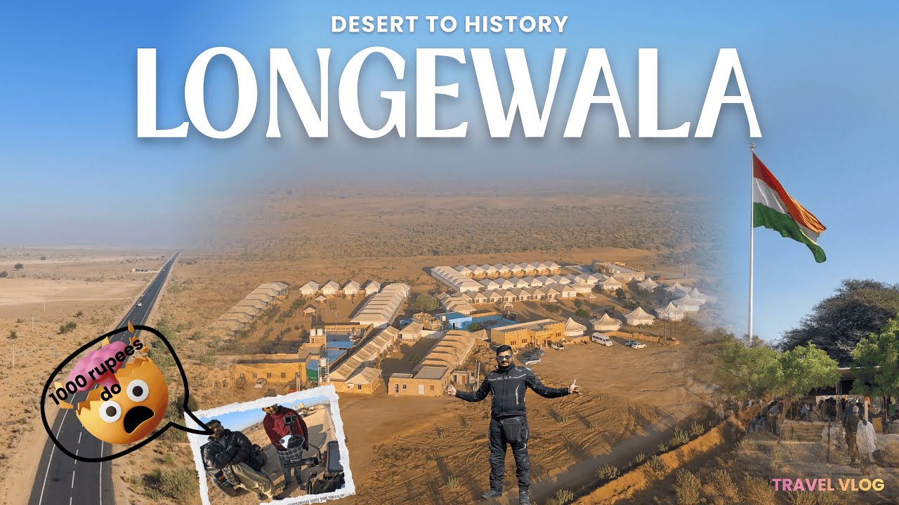 Jaisalmer to Longewala SOLO Bike Ride 🇮🇳 | Desert Roads & War History | Rajasthan Vlog