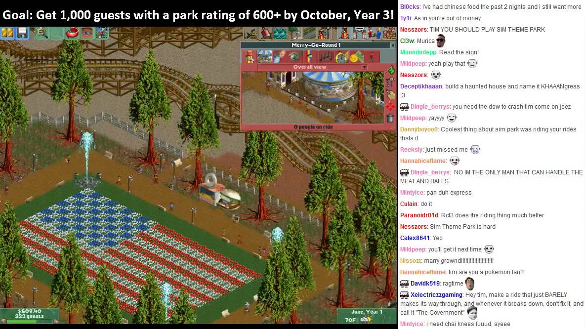 MonotoneTim Oregon Trail 2 and Roller Coaster Tycoon 2!