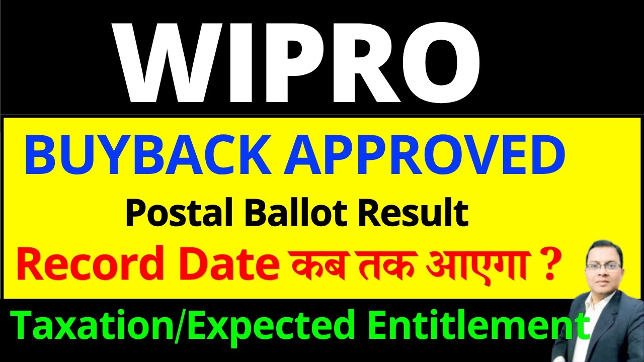 Wipro Buyback I Wipro buyback record date ? I Wipro share buyback entitlement I Wipros share news