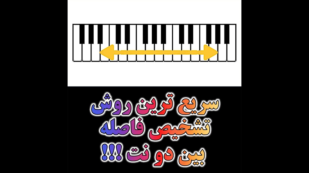 سریع ترین روش تشخیص فاصله بین دو نت