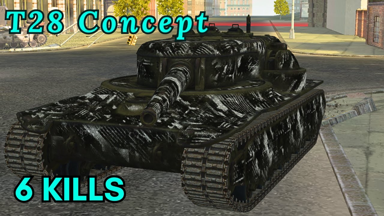T28 Concept | 4,1 K DAMAGE | 6 KILLS | Blindshot WOT Blitz Replays