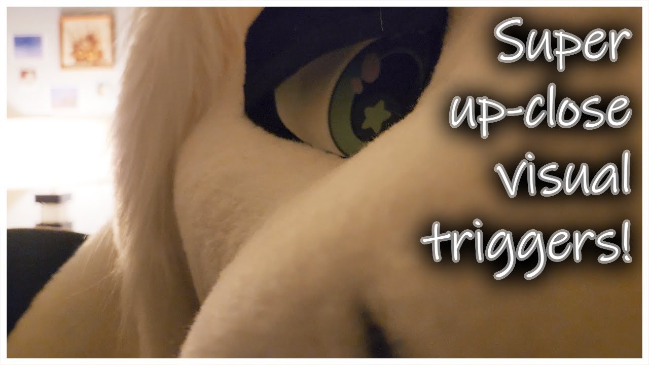 [Furry ASMR] Super up-close visual triggers! (Booping, hand movements, follow the light, & more!)