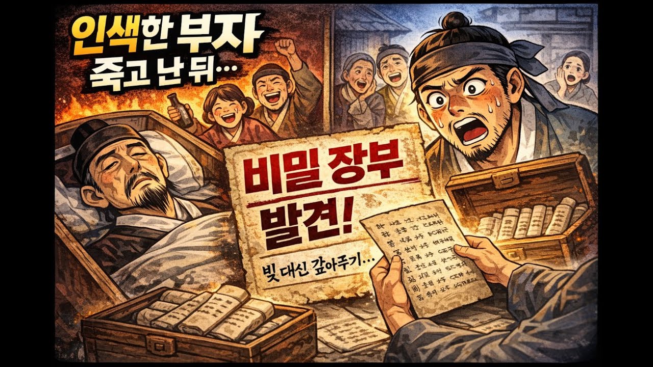 마을에서 가장 인색한 부자가 죽었습니다... 집에서 발견된 30년 비밀 장부에 온 마을이 통곡했습니다| 야담 설화 전설 옛날이야기 수면동화 오디오북 민담