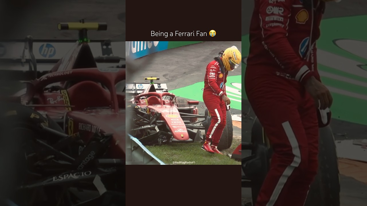 Ferrari fans 💔 Double DNF in Zandvoort 2025 #F1 #FerrariF1 #CharlesLeclerc #LewisHamilton #DutchGP