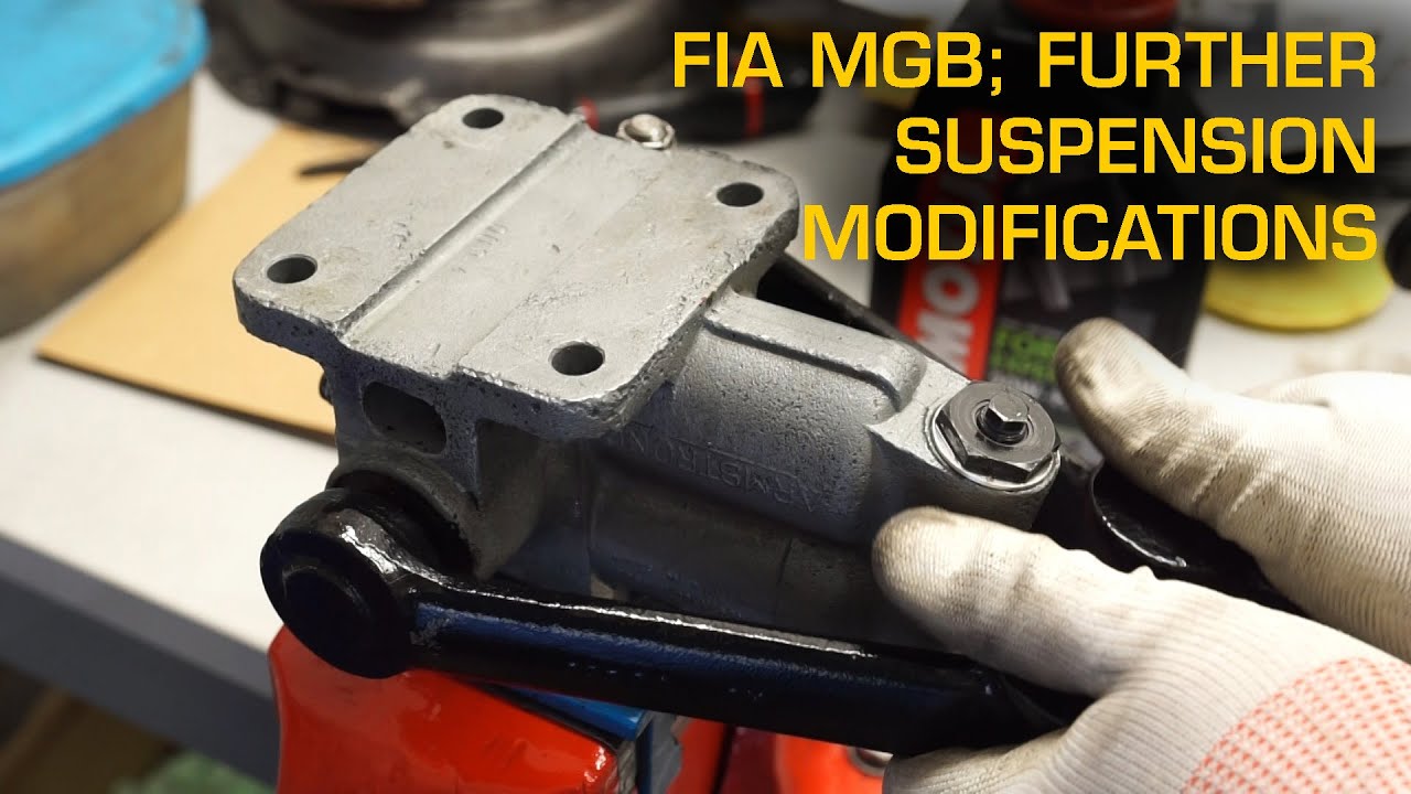 FiA MGB Suspension Modifications; Adjustable Front Lever Arm Dampers & Rear Axle Correction Wedge